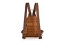 Lucky Bees Mochila 945 Mostaza, Elegante y Sofisticada de Polipiel, 23x8x33cm, 3 Bolsillos Interiores, Correa Ajustable 100cm